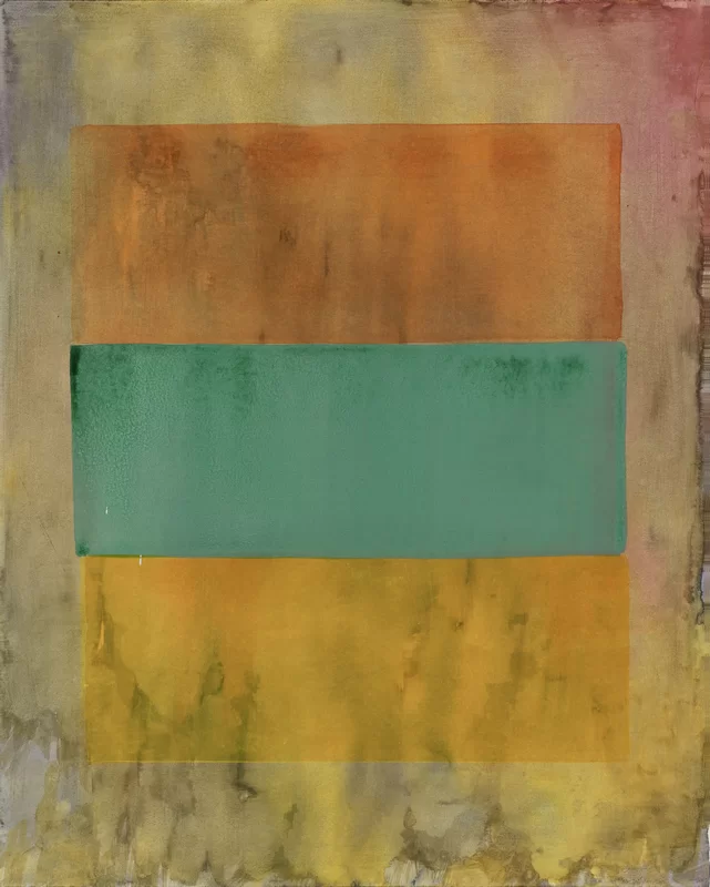 Ansicht: Brush Strokes (r, y, b on blurred ground)