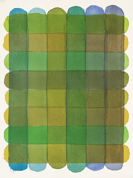 Ansicht: Brush Strokes Grid (green) #05
